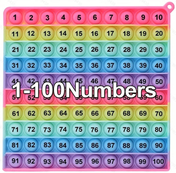 Yadishen Multiplication Table Hundred Board Math Game P0PP Toy 100 Bubbles, Exercise Children's