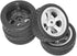 ShareGoo OD 2.55" RC 12mm Hex Plastics Wheel Rims & Rubber Tires for RC 1/10 On-Road Racing
