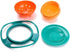 Song Qing Magic Gyro Bowl, 360 Degree Rotate Spill-Proof Bowls with Lid, Creative Feeding Dishes