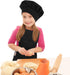 Kids Adjustable Apron and Chef Hat Set for Boys and Girls, Cooking Baking