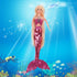 Princess Mermaid Dolls Playset, 12" Fashion Dress Doll with 4" Little Mermaid Seahorse Figurine and Accessories