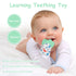 2 Pack Silicone Teething Mitt, Safe Infant Teething Mitten for Pain Relief, Prevent Scratches, 0-12 Months