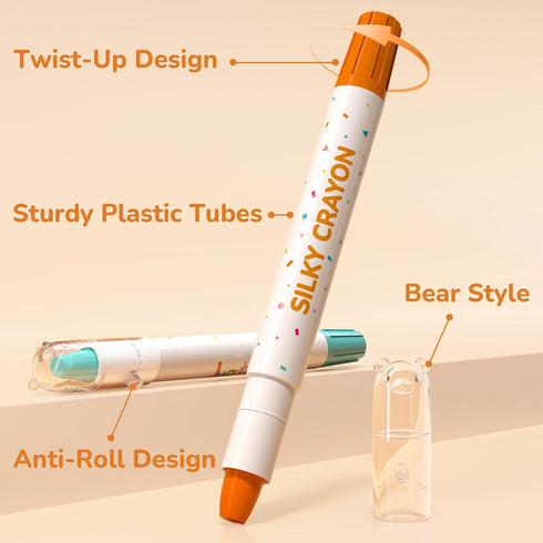 24 1-3 4-8, 2-4, JUPITEARTH Color Twist Crayons for Toddlers and Kids Non-Toxic Washable Crayons Ultra-Silky Easy-Grip