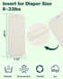 12pcs, 4 Babygoal Cloth Diaper Inserts Layers Rayon from Bamboo Inserts for Cloth Diapers and Cloth Diapers Covers