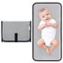 Baby Changing Pad, Portable Waterproof Travel Changing Station for Newborn Girl & Boy, Compact Grey