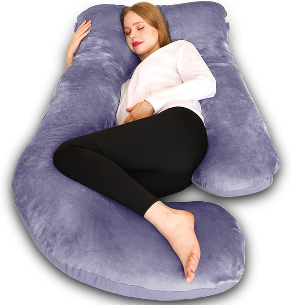 Chilling Home Pregnancy Pillow, U Shaped Full Body Maternity Pillow 58 inch,