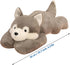 Doireum 3.3 lbs 19.6 inch Weighted Stuffed Animals, Weighted Husky Stuffed Animal Plush Toy Cute Huskies Plush Animals