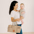 KeaBabies Taupe Diaper Caddy Organizer - Portable Baby Organizer for Nursery, Car Storage, and Gift Basket
