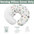 Cute Frogs Family Baby Nursing Pillow Covers for Boy Girl Green Frogs Butterflies Lilies Pond Nursery Pillow Slipcover