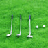 jojofuny Miniature Golf Club Balls Set, 1 Set of Dollhouse Golfing Club, Mini Golf Clubs for 1:12 Scale Dollhouse