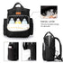 SONARIN Backpack Stylish Waterproof Baby Nappy Changing with Changing Mat(Black)
