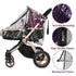 Summer Stroller Rain Cover, PVC Universal Clear Baby Travel Weather Shield for Waterproof Windproof Dustproof Pram