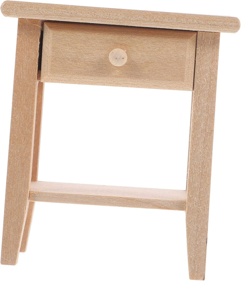 SAFIGLE Miniature Doll House Side Cabinet, Bedside Table & Bookshelf Furniture for Doll House