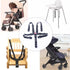 Vugyue 5 High Chair Straps, Kids Stroller Pram Buggy Pushchair, Universal Baby Safe Belt Holder Replacement, Point