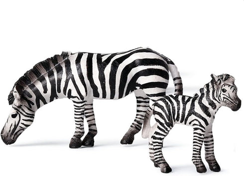 Gemini&Genius Zebra Toys - Wild Life Zoo Animal Figurines, African Jungle Animal