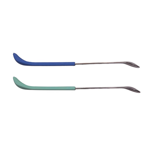 Nuby 2-in-1 Hot Safe Feeding Spoons, 2-Pack for Babies 6+ Months (Blue and Aqua)