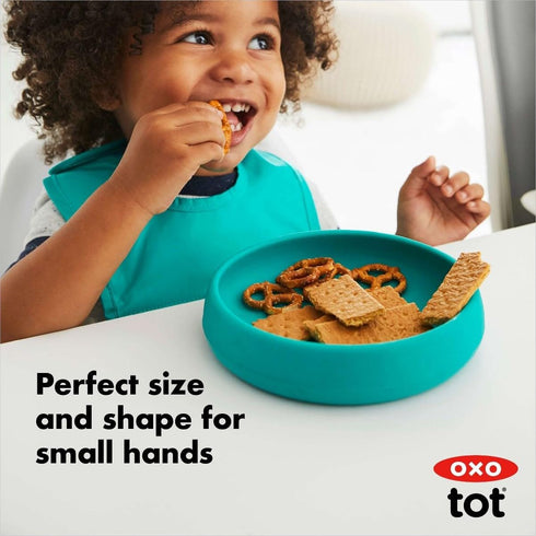 OXO Tot Silicone Plate, Teal