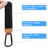 4 Pcs Durable Leather Stroller Hooks, Diaper Bag Clips for Stroller, Wheelchair, Shopping Carts - Black & Brown
