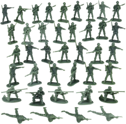 U. S. Toy DELUXE BAG OF CLASSIC TOY GREEN ARMY SOLDIERS -