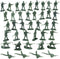 U. S. Toy DELUXE BAG OF CLASSIC TOY GREEN ARMY SOLDIERS -