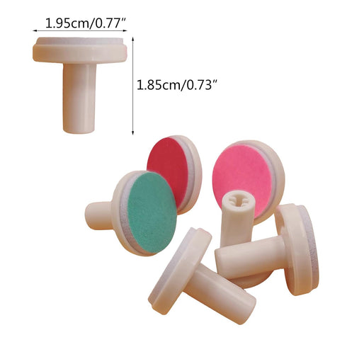 TNNOKL 12-Pieces/Set Trimmer Baby Nails File Nails Replacement Pads Grinding Heads for Most Brand Electric Nails File