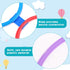 Liliful 30 Pcs 15'' Hopscotch Ring Game Set with 45 Connectors for Outdoor Obstacle Course for Kids