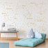 Constellation Wall Decal, Twelve Constellations Stars Wall Stickers for Nursery Room Zodiac Art Mural Decoration (Gold)