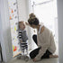 MIBOTE Baby Growth Height Chart, Handing Ruler Wall Decor for Kids, Canvas Removable Height Growth Chart 79" x 7.9"