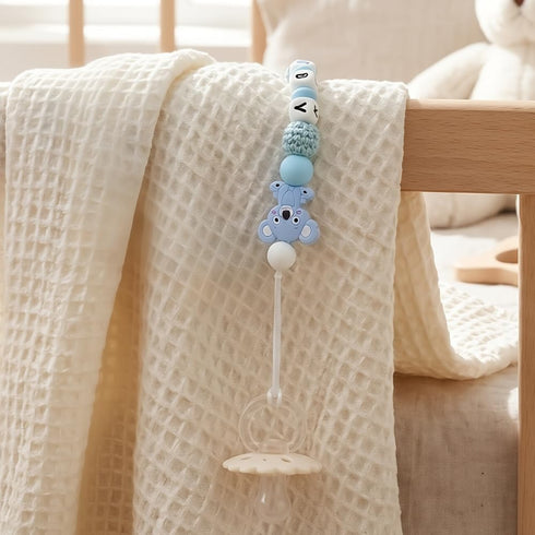 Personalized Koala Pacifier Clip with Name Custom Baby Pacifier Clip Binky Clips for Baby Birthday Christmas Gift