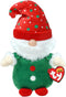 TY Beanie Boo GNOLAN - Christmas Gnome with Hat - 6"