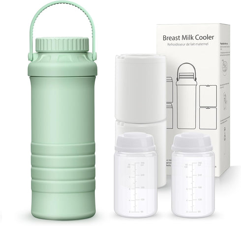 Sologromono 22oz Portable Breastmilk Cooler Bottle, Stainless Steel Breast Milk Chiller, 360 Total