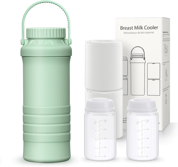 Sologromono 22oz Portable Breastmilk Cooler Bottle, Stainless Steel Breast Milk Chiller, 360 Total