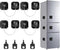 4PCS Self-Adhesive Refrigerator Lock Combination, Child Safety Locks for Kitchen Freezer Door with Password (Black)