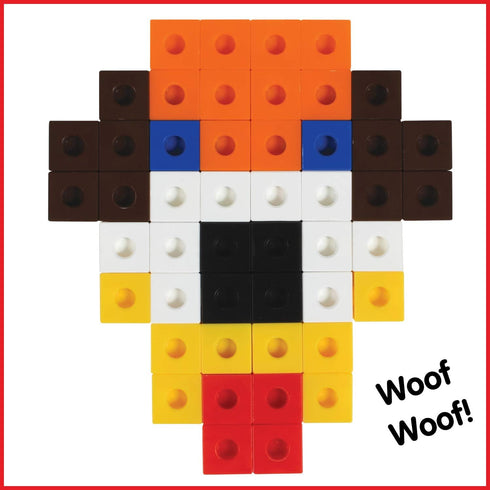 edxeducation Linking Cubes, Set of 100, Connecting and Counting Snap Blocks for Early Math