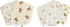 Lily Brown 4 Pack Baby Washcloths Soft Absorbent Cotton Washable- Saliva Towel Face Wipes Bath Face Towel Wipes Baby