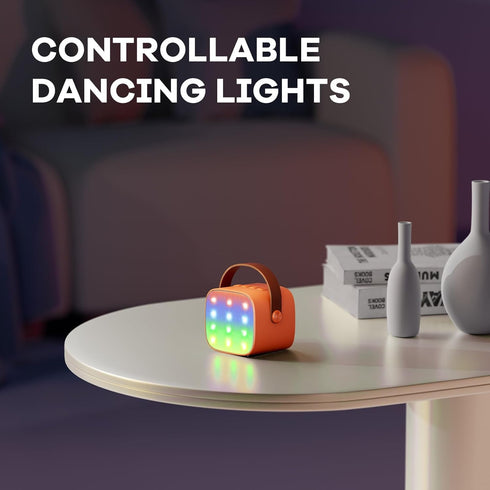YLL 2 3, 4, 5, 6, 7, 8, 9,10,11,12+ Mini Karaoke Machine for Kids Adults, Portable Bluetooth Speaker with Wireless