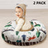 FIGEPO 2 Pack Nursing Pillow Cover Neutral Stretchy Removable Baby Nursing Covers for Breastfeeding Pillows Soft