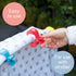 Baby Blanket Stroller Clips (4 Pack), Australian Baby Gear Pram Attachment, Hooks Muslin to Stroller (Black/Grey)