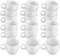 Mini Coffee Cups - White Plastic Tea Cup Dollhouse Accessories for Pretend Afternoon Tea, 30 Pieces