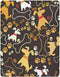 ATTX Fitted Crib Sheet Cute Cartoon Dog Paw Bone Baby Sheets for