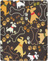 ATTX Fitted Crib Sheet Cute Cartoon Dog Paw Bone Baby Sheets for
