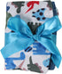 Snuggle Stuffs Cozy Blue Dinosaur Car Seat Poncho for Baby Boys