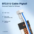 BETAFPV 6pcs BT2.0 U Cable Pigtail with 40mm 22AWG Male Connector, 180° U-Shaped, Ultra Light Cable for 1S FPV Micro Whoop Drone Quadcopters like Cetus Meteor Series Drones with BT2.0 Connector by BETAFPV