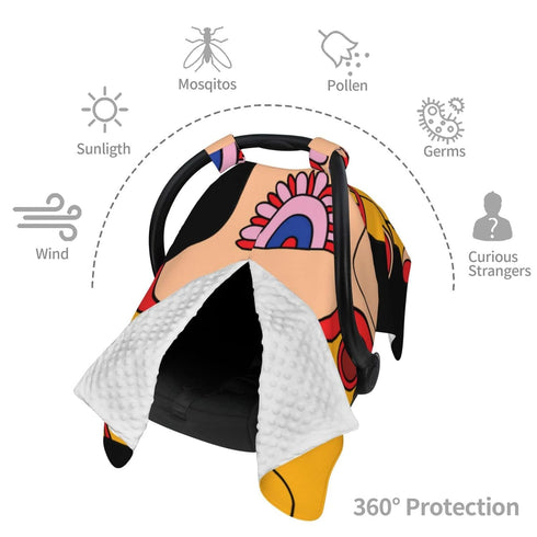 Zhbvncp Funny Submarine Baby Car Seat Cover & Breastfeeding Nursing Cover - Breathable Stretch Fabric Multi-Use Nursing