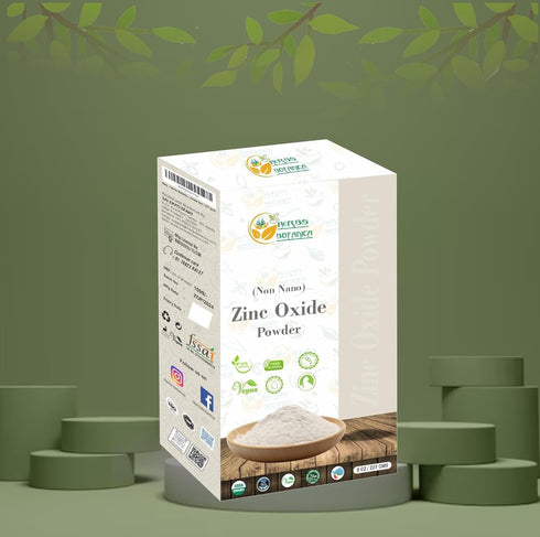 8 oz 227 Herbs Botanica Zinc Oxide Powder Non-Nano, Pharmaceutical Grade for Skin Protection, Healing, Baby Diaper Rash
