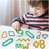 Nasdict 60 Pcs Wacky Tracks Snap Click Toys for Party Favors, Snake Puzzles Fidget Bulk Toys for School Classroom