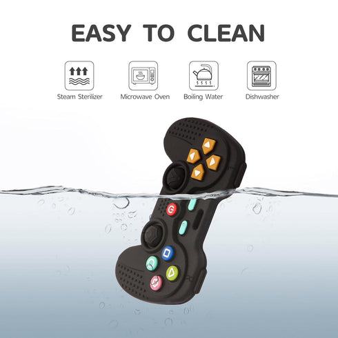 Silicone Teethers for Babies 0-6 Months - Teething Toys for 6-12 Months, Remote Control Toy, Sensory Chew Toys