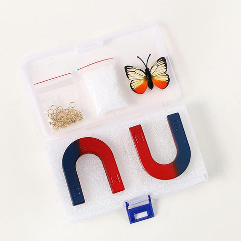 Physics Science Magnets Set for Experiment Education, Horseshoe U-Shaped Magnets Kit for Kids Students