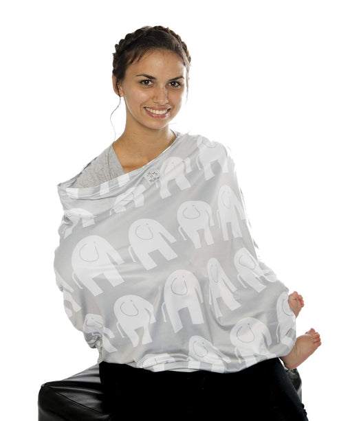 MoM-me Nursing Cover, Multi use for Baby Car Seat Cover, Breastfeeding, Canopy, Stroller and Infant Pillow Wrap