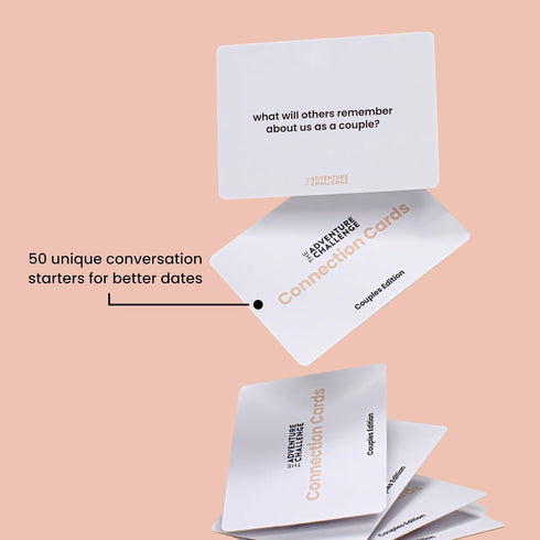 50 Couples Connection Cards Conversation Starters for Date Night, Marriage Counseling, or Long-Distance Relationships |